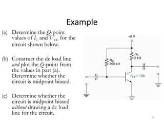 Q Point Values (Latest) topic 4 bipolar_junction_transistors | PPT