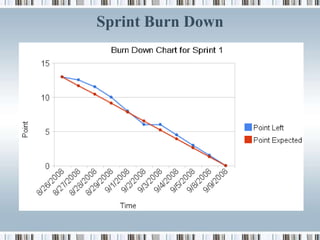 Sprint Burn Down
 