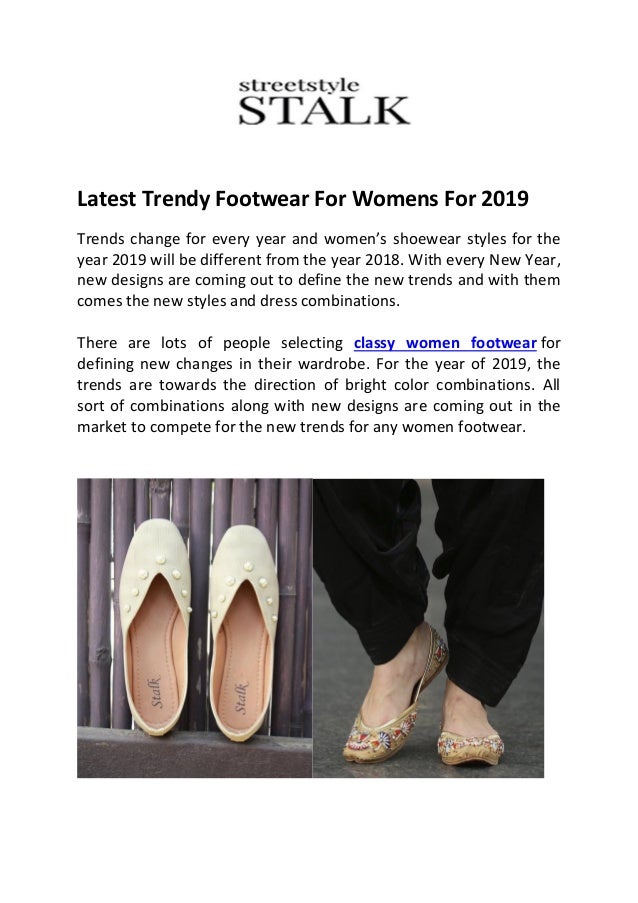 trendy footwear 2019