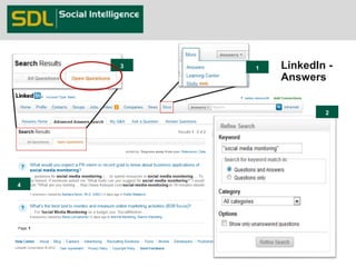 LinkedIn - 
Answers 
4 
3 1 
2 
 