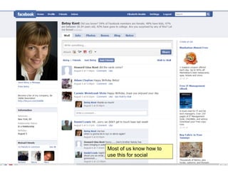 Most of us know how to
use this for social
 