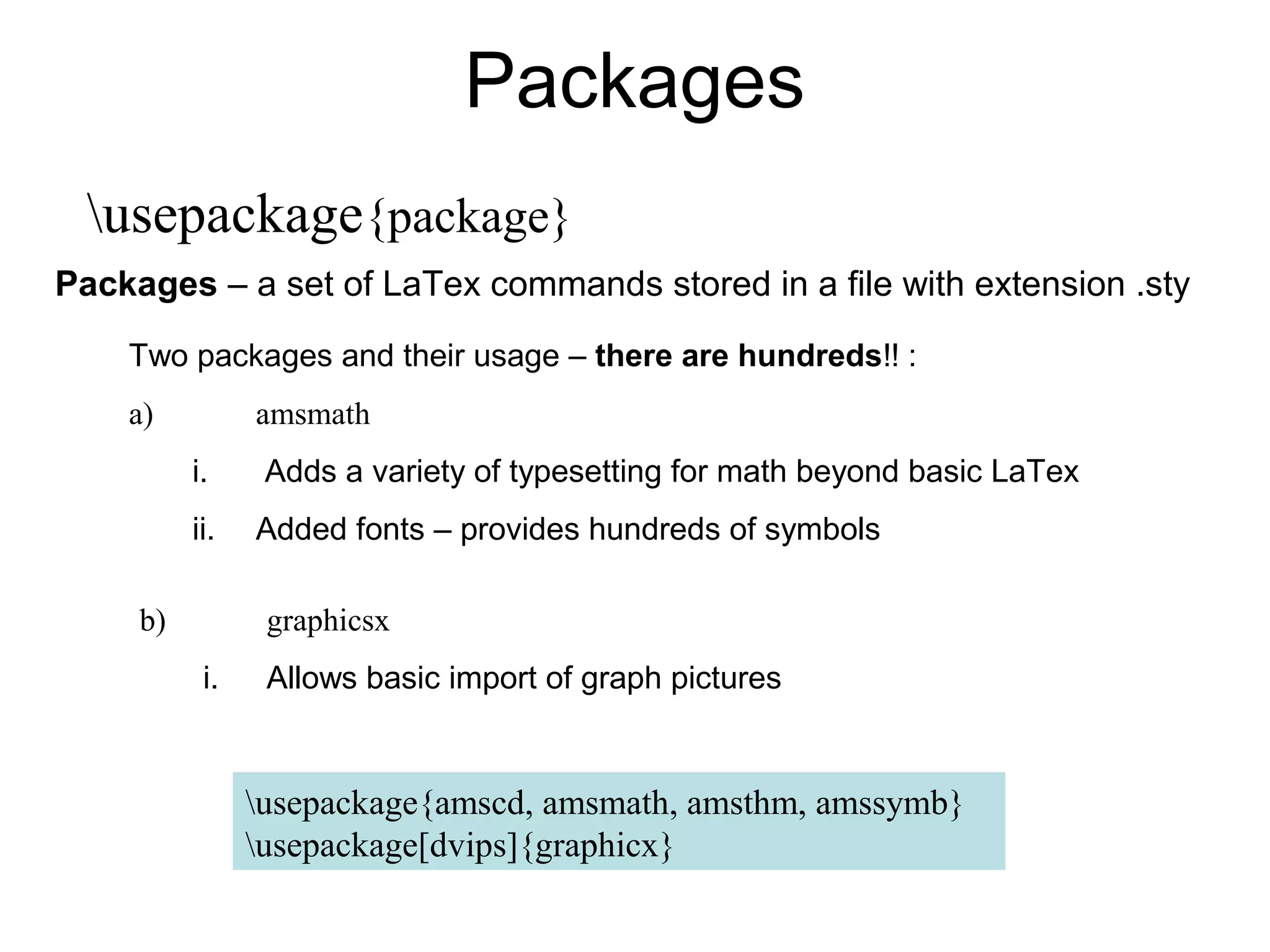 Latex for beginners | PPT