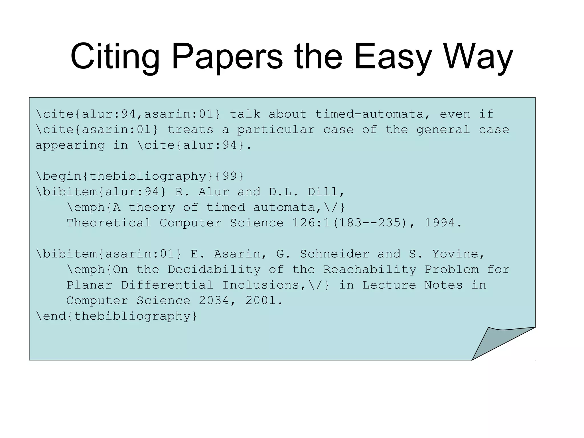 Latex for beginners | PPT