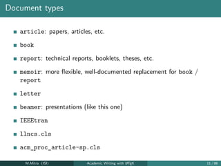 Cls Format Introduction to basic LaTeX for academic writing | PDF