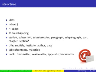 Latex basic | PDF