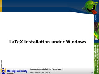 LaTeX Introduction for Word Users