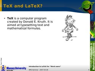 LaTeX Introduction for Word Users