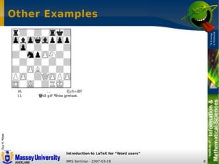 LaTeX Introduction for Word Users