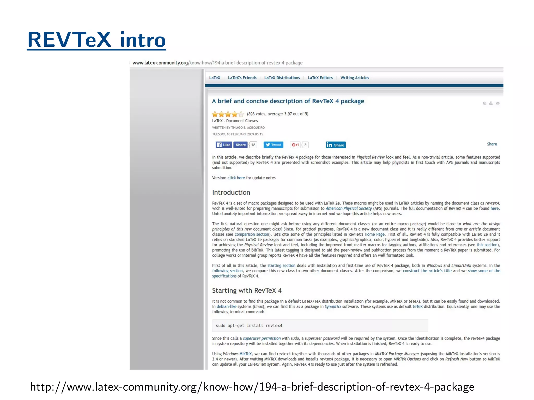 REVTeX intro
http://www.latex-community.org/know-how/194-a-brief-description-of-revtex-4-package
 