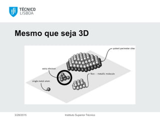 Mesmo que seja 3D
3/28/2015 Instituto Superior Técnico
 