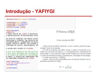 Introdução - YAFIYGI 
 