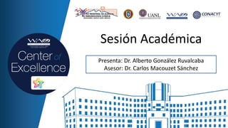 Presenta: Dr. Alberto González Ruvalcaba
Asesor: Dr. Carlos Macouzet Sánchez
Sesión Académica
 