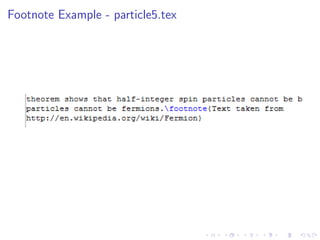 Footnote Example - particle5.tex

 