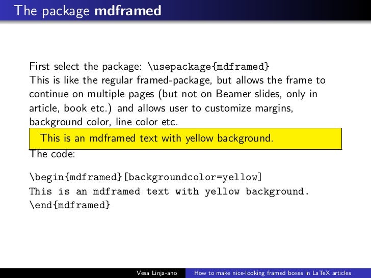 How to make boxed text with LaTeX