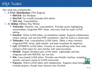 Comprehensive Introduction to LaTeX: Setup, Formatting, and Advanced ...