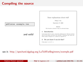 LaTeX for beginners | PDF