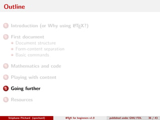 LaTeX for beginners | PDF