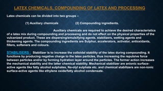 Latex ingredients (powerpoint) | PPTX