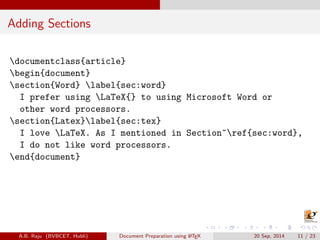 Introduction to LaTeX | PDF