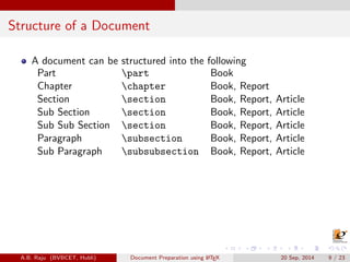 Introduction to LaTeX | PDF