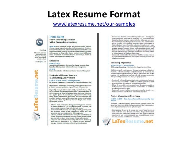 latex resume