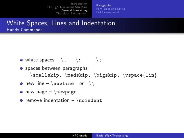 Basic Latex Typesetting - Session 1 Basic Latex Typesetting - Session 1