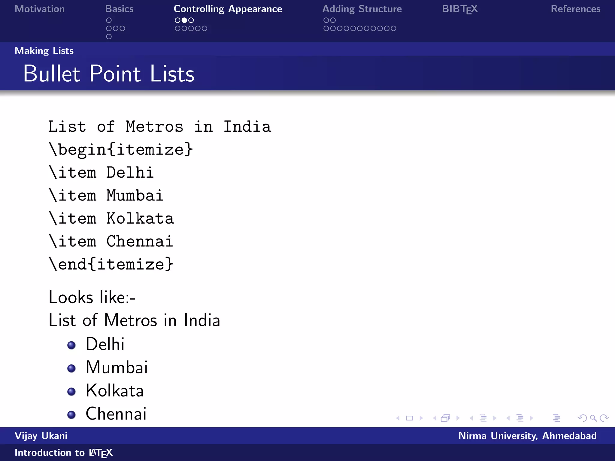 le 
Prepare your latex  