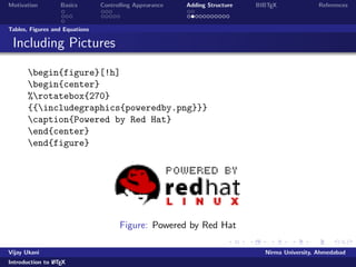 le as per previous slide 
Prepare Bibliography, if any 
Use BibTex to process Bibliography 
Compile your document with LaTeX  