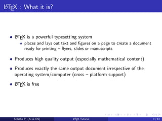 Latex introduction tutorial for daily wo | PDF