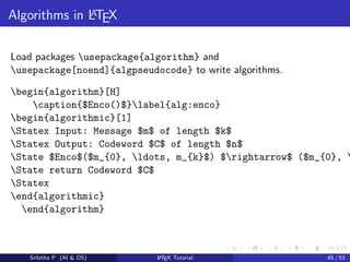 Latex introduction tutorial for daily wo | PDF