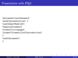 Latex introduction tutorial for daily wo | PDF