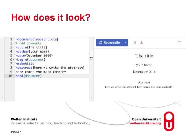 academic writing using latex ppt