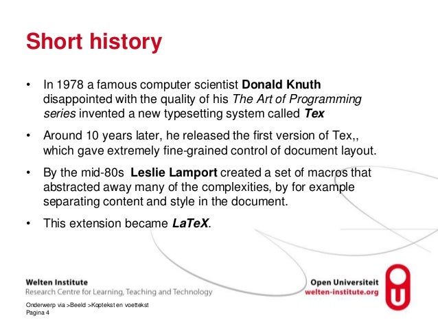 academic writing using latex ppt