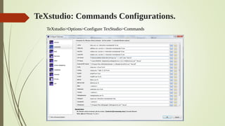 TeXstudio>Options>Configure TexStudio>Commands
TeXstudio: Commands Configurations.
 