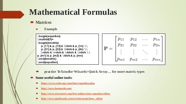 Latex workshop: Essentials and Practices