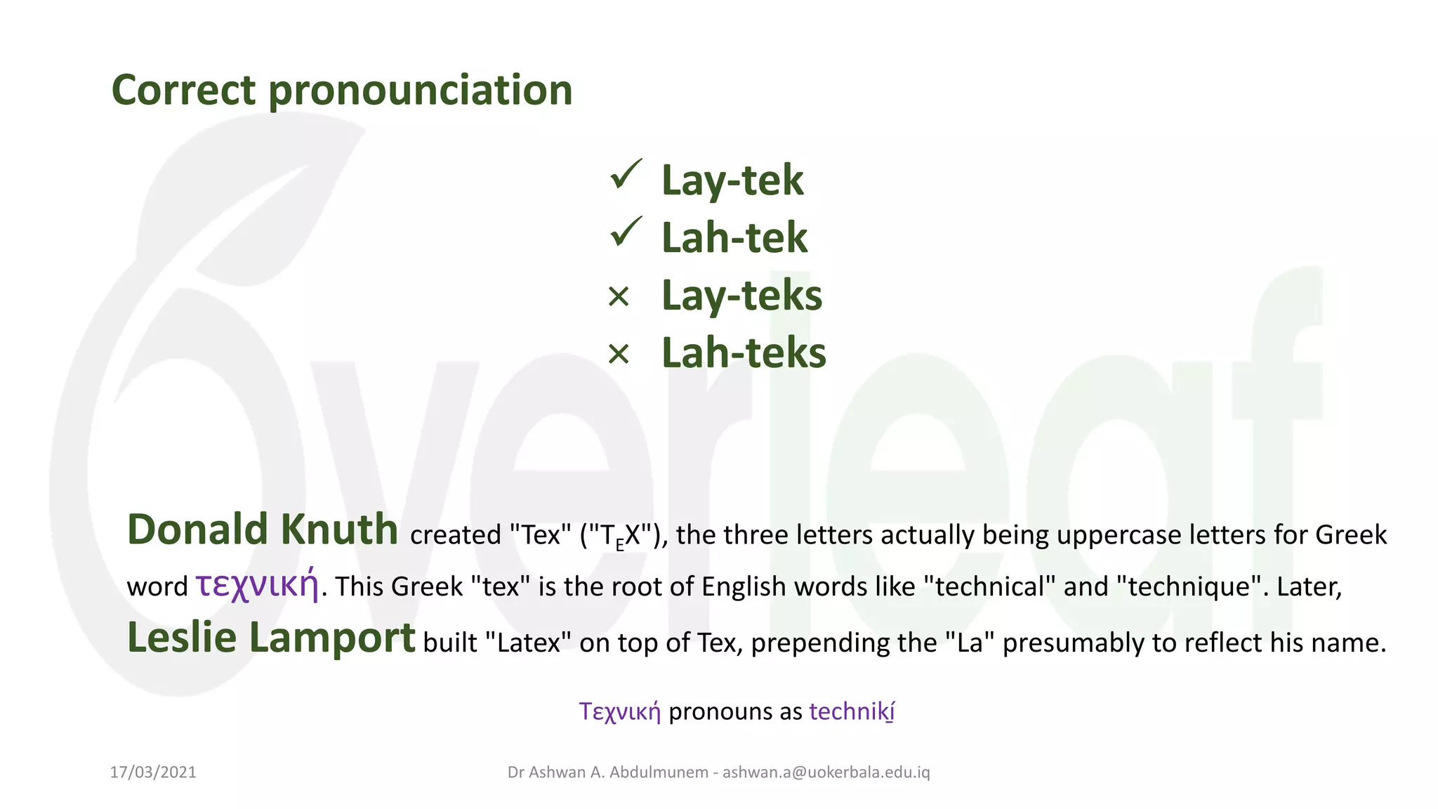 Text Reflect Latex Example LaTex workshop | PDF