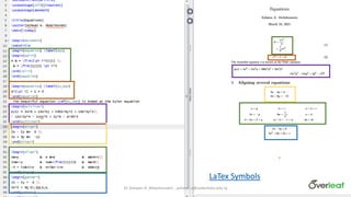 LaTex Symbols
Dr Ashwan A. Abdulmunem - ashwan.a@uokerbala.edu.iq
17/03/2021
 