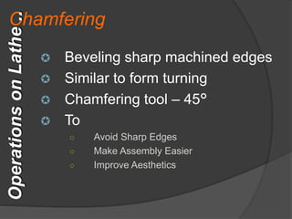 Lathe Machine Metal Cutting | PPTX