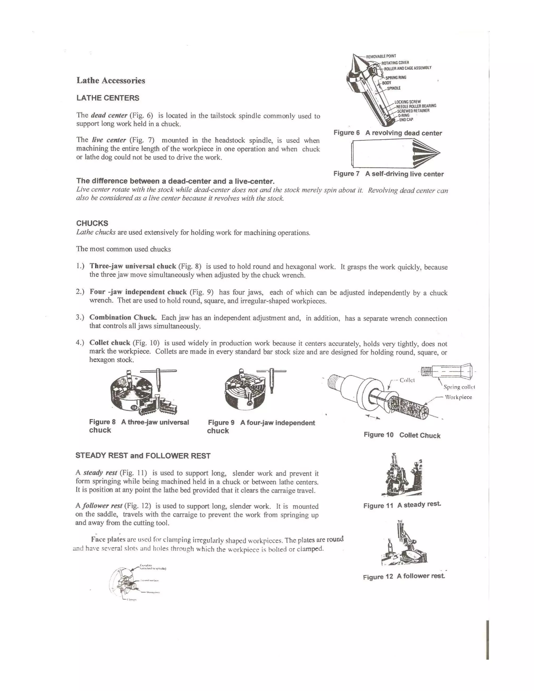 Lathe machine processes