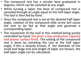 Lathe machine tool | PPTX
