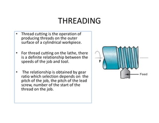 Lathe operations | PDF