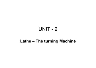 Lathe – turning machine | PDF