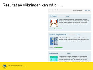 Resultat av sökningen kan då bli …




   UTBILDNINGSFÖRVALTNINGEN
   ENHETEN FÖR INFORMATION, KOMMUNIKATION OCH TELEFONI
 