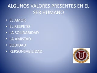 La ética y valores como esencia del ser | PPTX