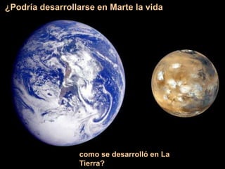 ¿Podría desarrollarse en Marte la vida




                 como se desarrolló en La
                 Tierra?
 