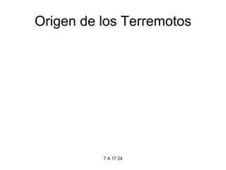 Origen de los Terremotos 