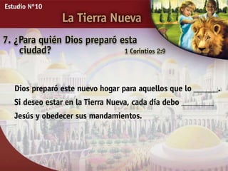 Estudio Bíblico: La tierra nueva