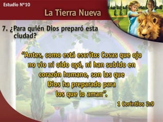 Estudio Bíblico: La tierra nueva