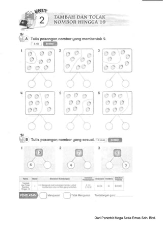 Latih Tubi Matematik Tahun 1 Tambah Tolak Sumber Operasi Tambah Dan