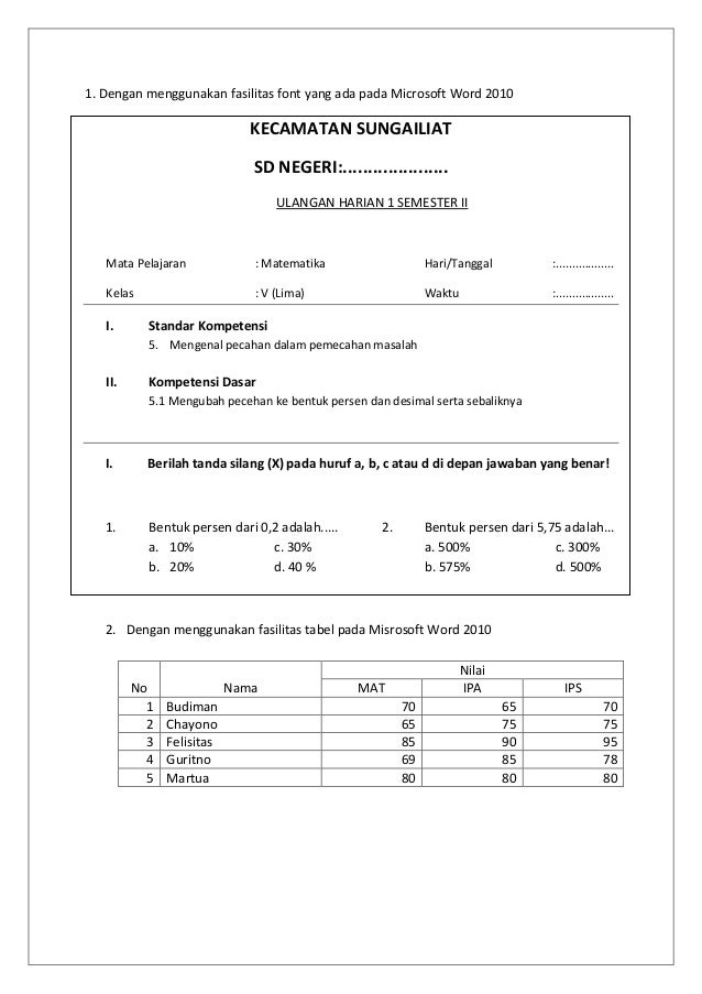 Latihan Microsoft Word 2010 Cara Golden